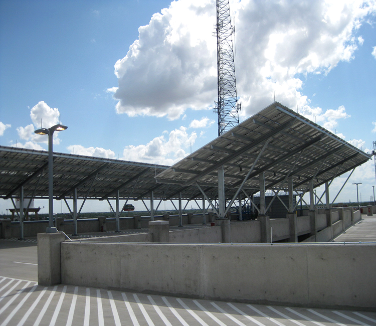 大型太陽能車棚系統 太陽能充電車棚